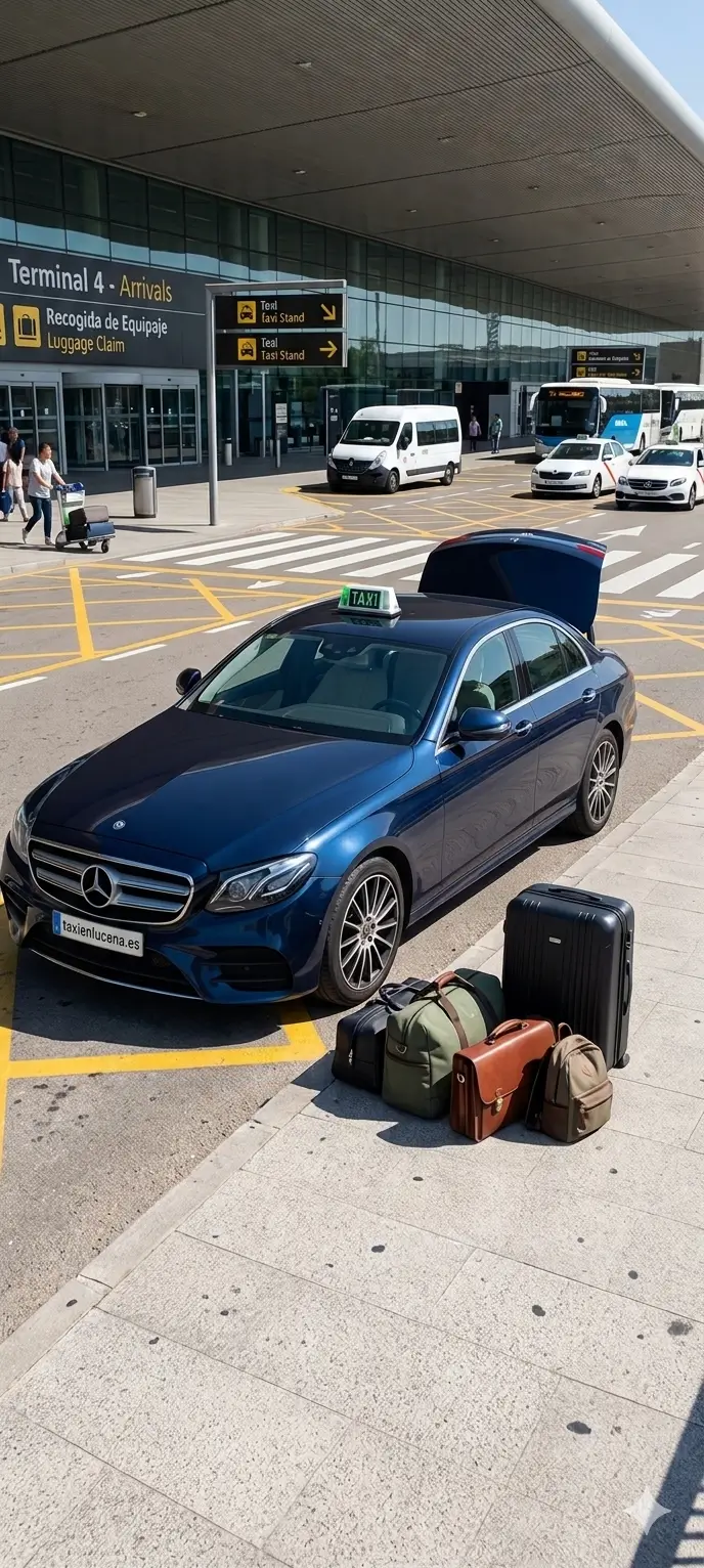 Taxi al aeropuerto desde Lucena
